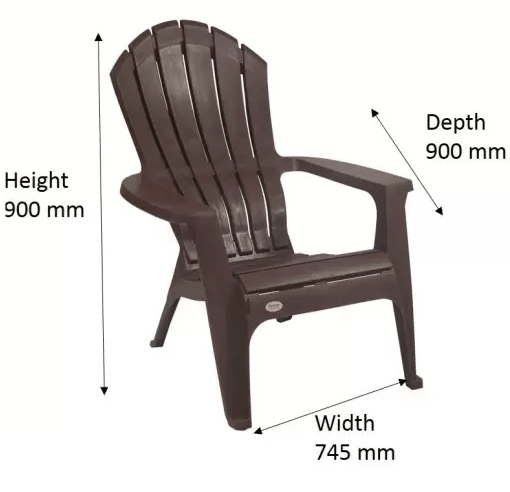 Supreme Relax Set Of 4 Chairs, Globus Brown Plastic Cafeteria Chair  (Brown, Set of 4, Pre-assembled) - Image 2